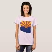 Arizona Flag Map T-shirt (Voorkant volledig)