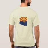 Arizona Flag Map T-shirt (Achterkant)