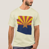 Arizona Flag Map T-shirt (Voorkant)
