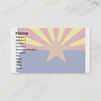 Arizona Flag Map Visitekaartje