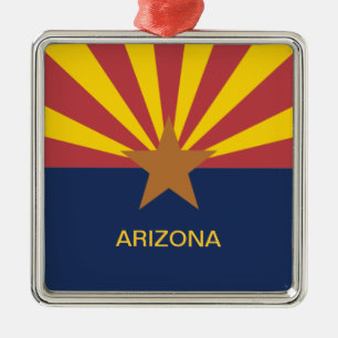Arizona Flag Metalen Ornament