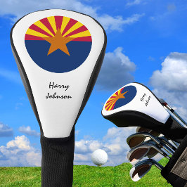 Arizona Flag & Monogrammed Golfclubs Hoesjes Veren Golfheadcover