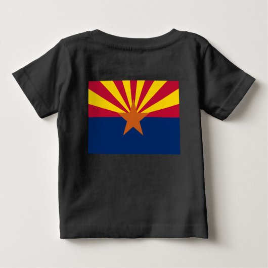 Arizona Flag: Ondergaande Zon van de Zon, de Koper (Achterkant)