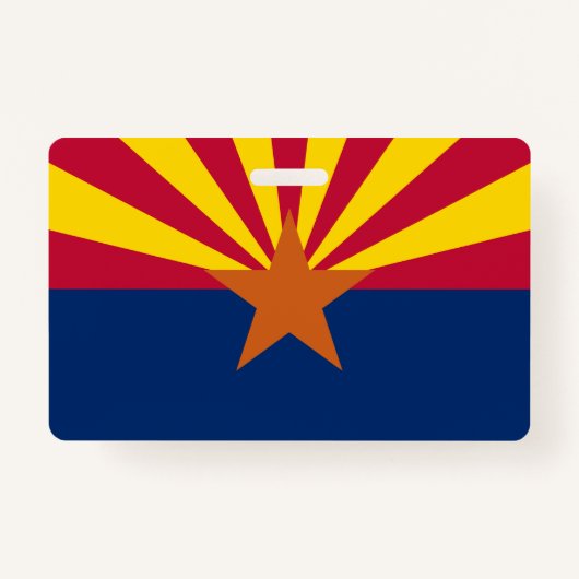 Arizona Flag: Ondergaande Zon van de Zon, de Koper Badge (Voorkant)