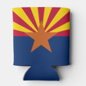 Arizona Flag: Ondergaande Zon van de Zon, de Koper Blikjeskoeler (Achterkant)