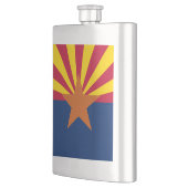 Arizona Flag: Ondergaande Zon van de Zon, de Koper Flacon (Links)