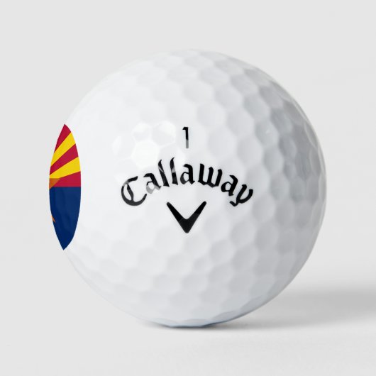 Arizona Flag: Ondergaande Zon van de Zon, de Koper Golfballen (Logo)