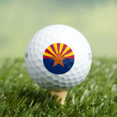 Arizona Flag: Ondergaande Zon van de Zon, de Koper Golfballen (Insitu Shirt)