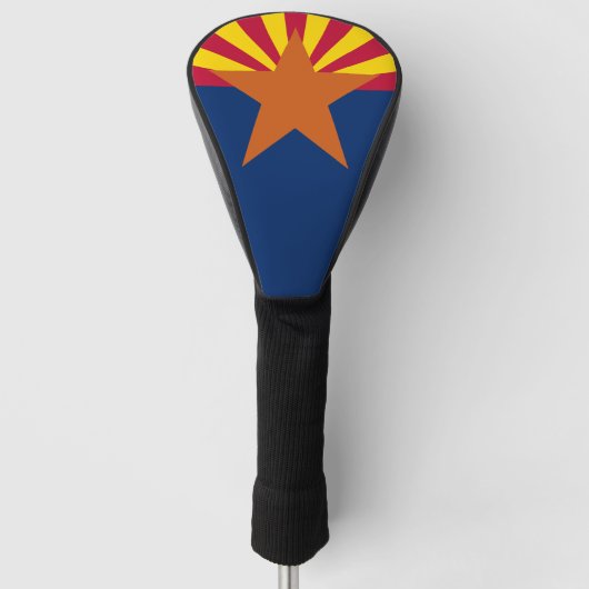 Arizona Flag: Ondergaande Zon van de Zon, de Koper Golfheadcover (Voorkant)