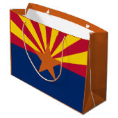 Arizona Flag: Ondergaande Zon van de Zon, de Koper Groot Cadeauzakje (Achterkant Gekanteld)