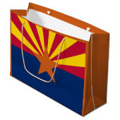 Arizona Flag: Ondergaande Zon van de Zon, de Koper Groot Cadeauzakje (Voorkant Gekanteld)