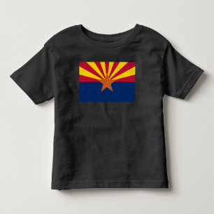 Arizona Flag: Ondergaande Zon van de Zon, de Koper Kinder Shirts