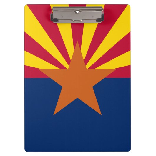 Arizona Flag: Ondergaande Zon van de Zon, de Koper Klembord (Voorkant)