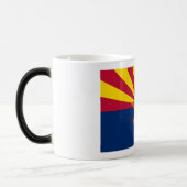 Arizona Flag: Ondergaande Zon van de Zon, de Koper Magische Mok (Links)