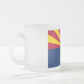 Arizona Flag: Ondergaande Zon van de Zon, de Koper Matglas Koffiemok (Links)