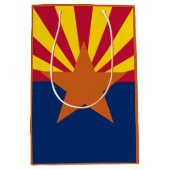 Arizona Flag: Ondergaande Zon van de Zon, de Koper Medium Cadeauzakje (Voorkant)