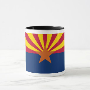 Arizona Flag: Ondergaande Zon van de Zon, de Koper Mok