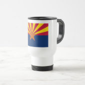 Arizona Flag: Ondergaande Zon van de Zon, de Koper Reisbeker (Voorkant rechts)