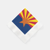 Arizona Flag: Ondergaande Zon van de Zon, de Koper Servet (Hoek)