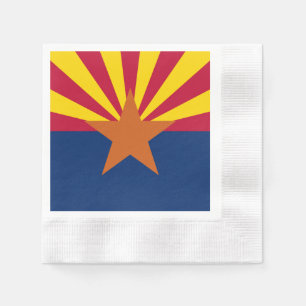 Arizona Flag: Ondergaande Zon van de Zon, de Koper Servet