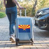 Arizona Flag: Ondergaande Zon van de Zon, de Koper Sticker (Koffer Insitu)