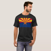 Arizona Flag: Ondergaande Zon van de Zon, de Koper T-shirt (Voorkant volledig)