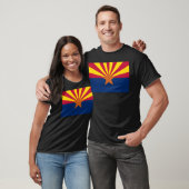 Arizona Flag: Ondergaande Zon van de Zon, de Koper T-shirt (Unisex)