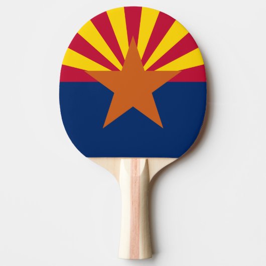 Arizona Flag: Ondergaande Zon van de Zon, de Koper Tafeltennisbatje (Voorkant)