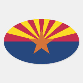 Arizona Flag Ovale Sticker