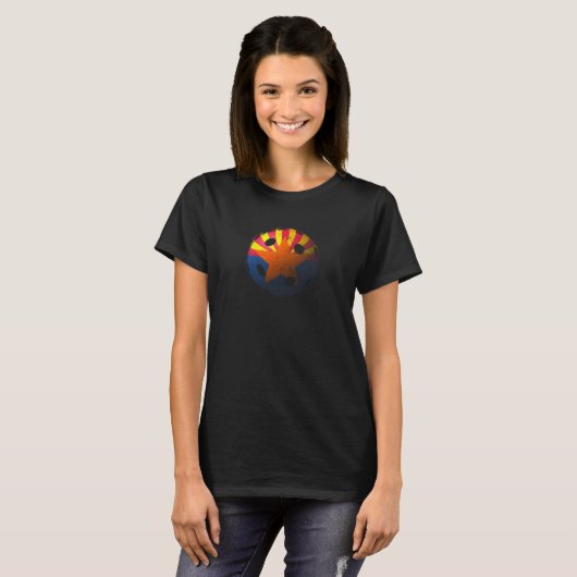 Arizona Flag Pickleball T-shirt (Voorkant volledig)
