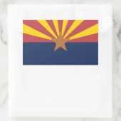 Arizona Flag Rechthoekige Sticker (Tas)