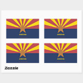 Arizona Flag Rechthoekige Sticker (Vel)