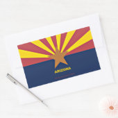 Arizona Flag Rechthoekige Sticker (Envelop)