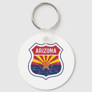 Arizona Flag Route 66 Poster Acrylprint Triptyc Sleutelhanger
