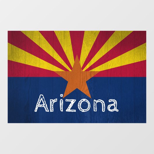 Arizona Flag Star Raamsticker (Vel)