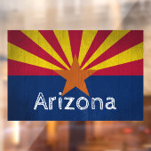 Arizona Flag Star Raamsticker (Vel 2)