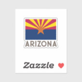 Arizona Flag Sticker (Vel)