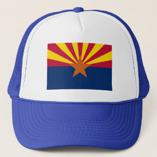 Arizona Flag Tshirts, Mokken, Apparel Trucker Pet