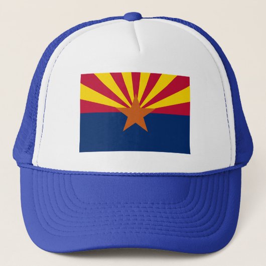 Arizona Flag Tshirts, Mokken, Apparel Trucker Pet (Voorkant)