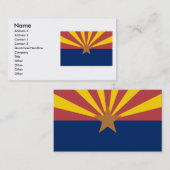 Arizona Flag Visitekaartje (Voorkant / Achterkant)