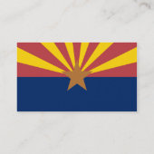 Arizona Flag Visitekaartje (Achterkant)