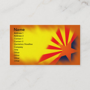 Arizona Flag Visitekaartjes. Visitekaartje