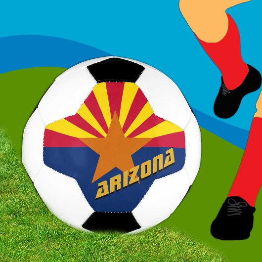 Arizona Football & Arizona Flag / USA Sport Voetbal