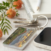 Arizona Four Peaks Mountain Colorful Clouds Sunset Sleutelhanger (Voorkant Rechts)