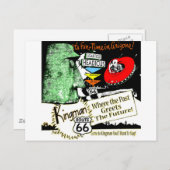 Arizona Fun-Time 1950s stijl Alien UFO Route 66 Briefkaart (Voorkant / Achterkant)