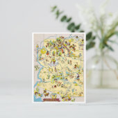 Arizona  Funny Map Briefkaart (Staand voorkant)