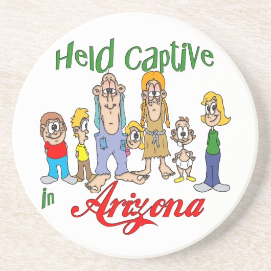 Arizona Funny Trailer Park Sandstone Onderzetter (Voorkant)