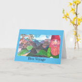 Arizona Garden Gnome Selfie Kaart (Gele Bloem)