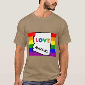 Arizona Gay Pride T-shirt Arizona LGBT Regenboog V
