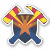 Arizona Geoloog Vinyl Sticker (Voorkant)